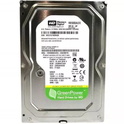 Жесткий диск 3.5"  500Gb WD (#WD5000AUDX-FR#)