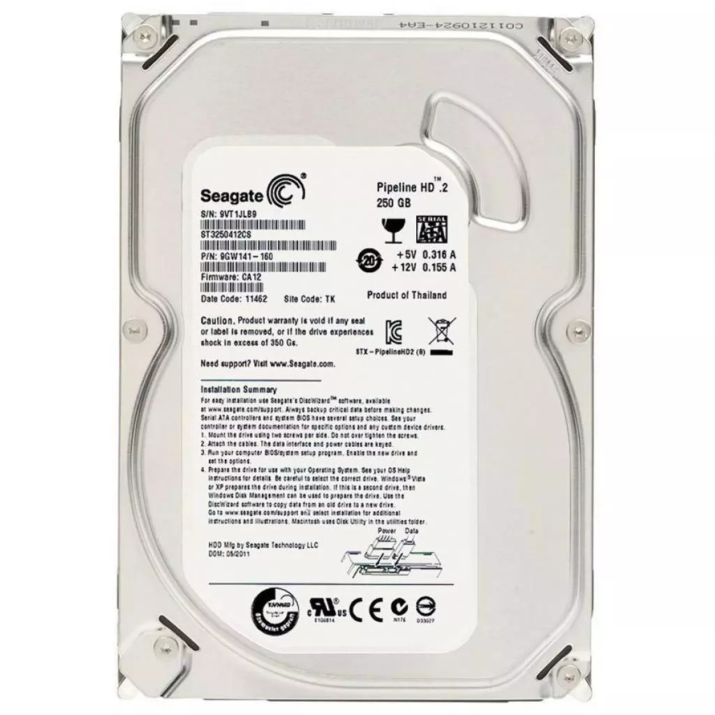 Жесткий диск 3.5"  250Gb Seagate (# ST3250412CS-PL #)