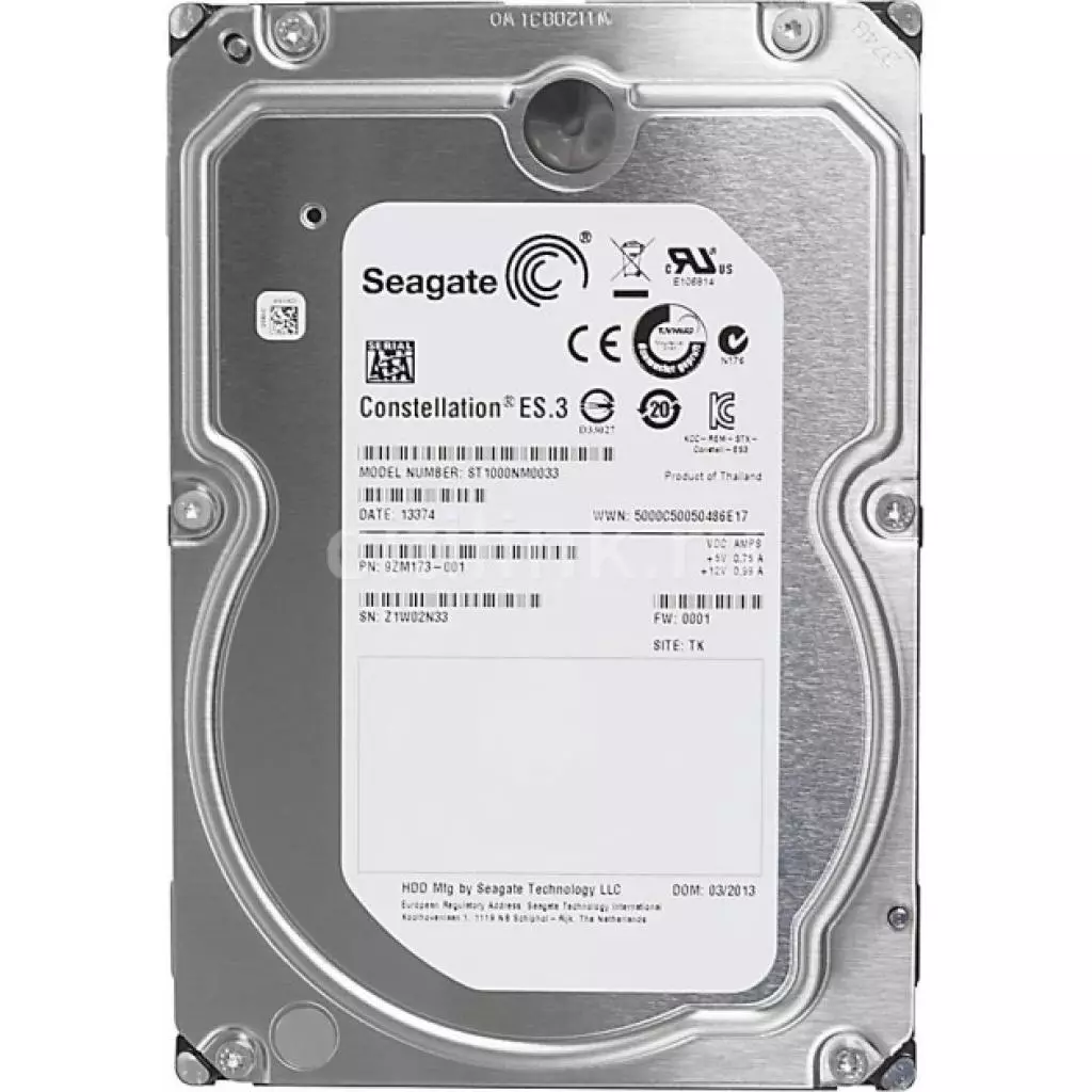 Жесткий диск 3.5" 1TB Seagate (# / ST1000NM0033-WL-FR#)