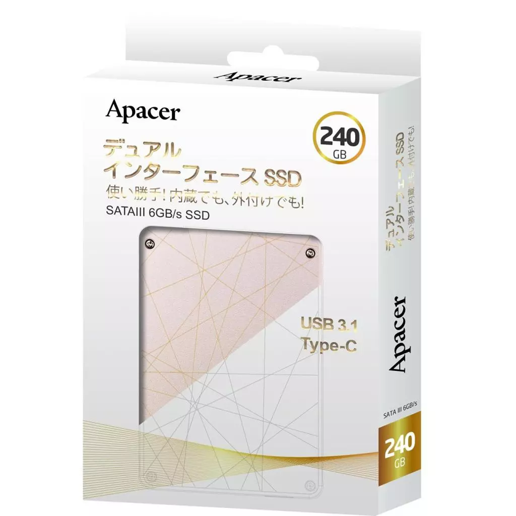 Накопитель SSD USB 3.1 240GB Apacer (AP240GAS720-1) - 5