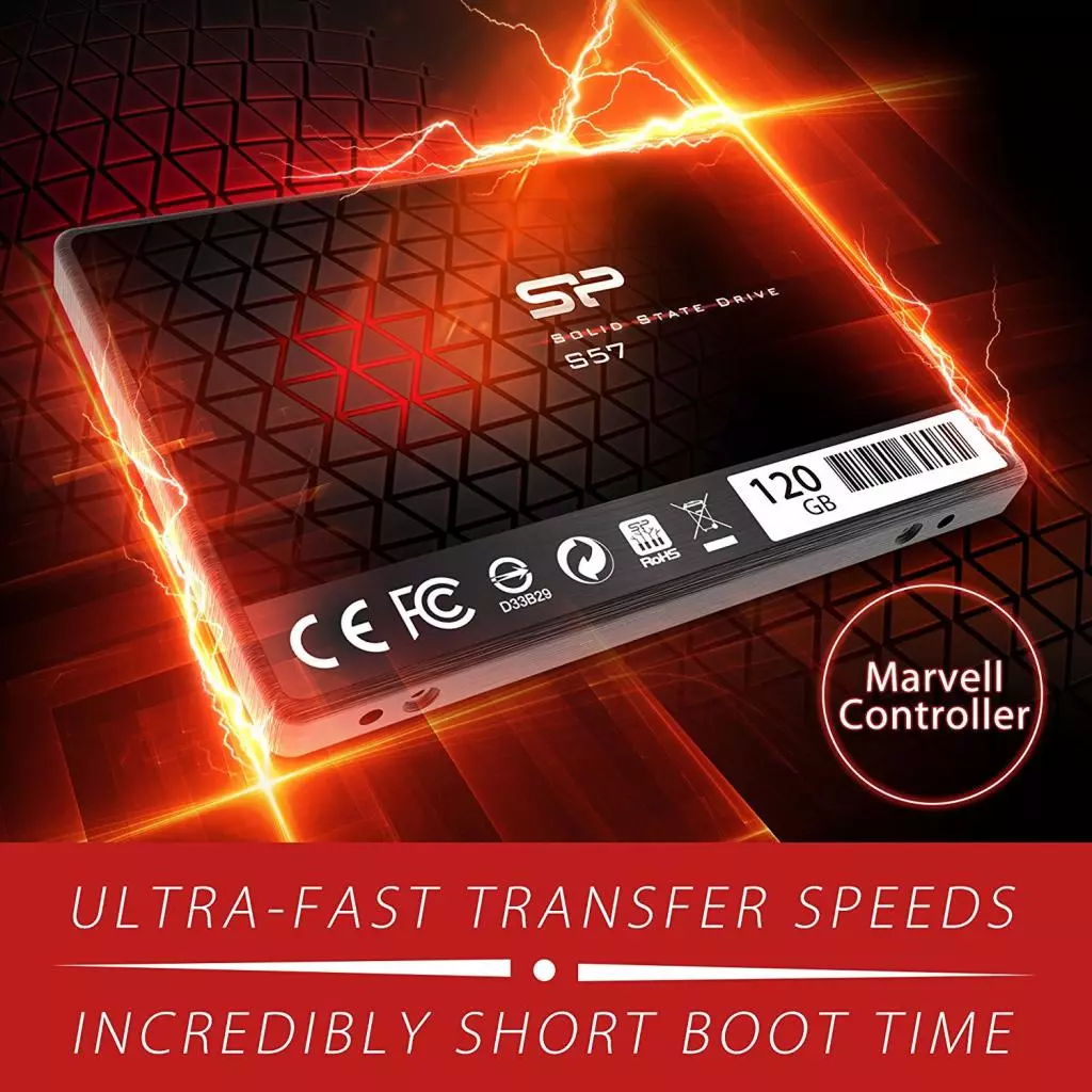 Накопитель SSD 2.5" 120GB Silicon Power (SP120GBSS3S57A25) - 4 Накопитель SSD 2.5" 120GB Silicon Power (SP120GBSS3S57A25) - 4