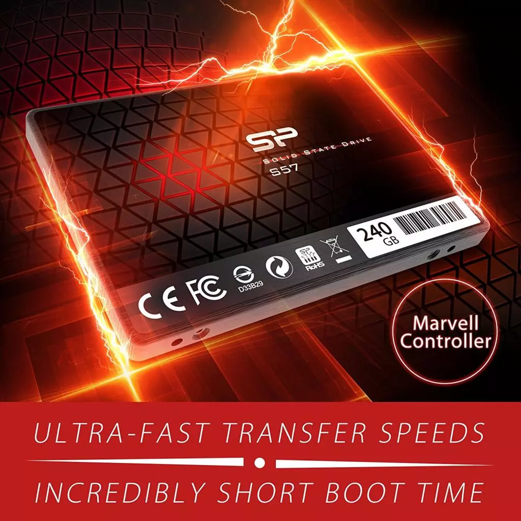 Накопитель SSD 2.5" 240GB Silicon Power (SP240GBSS3S57A25) - 4 Накопитель SSD 2.5" 240GB Silicon Power (SP240GBSS3S57A25) - 4