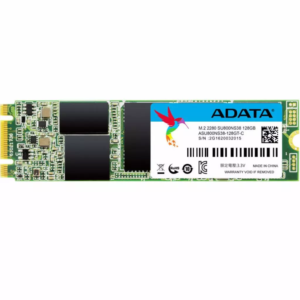 Накопитель SSD M.2 2280 128GB ADATA (ASU800NS38-128GT-C) - 2