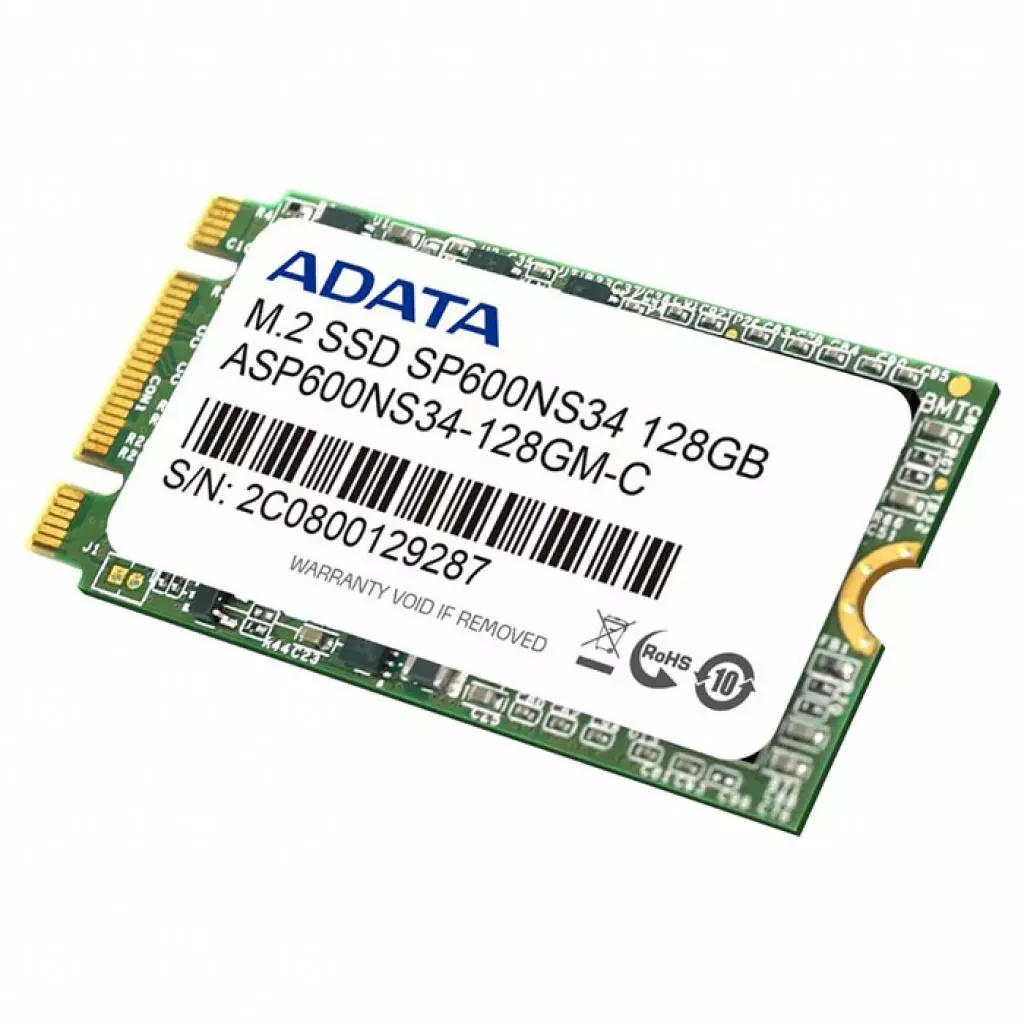 Накопитель SSD M.2 2242 128GB ADATA (ASP600NS34-128GM-C) - 2