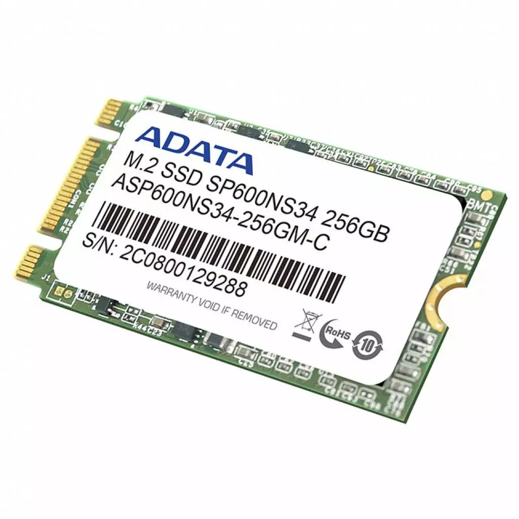 Накопитель SSD M.2 2242 256GB ADATA (ASP600NS34-256GM-C) - 2