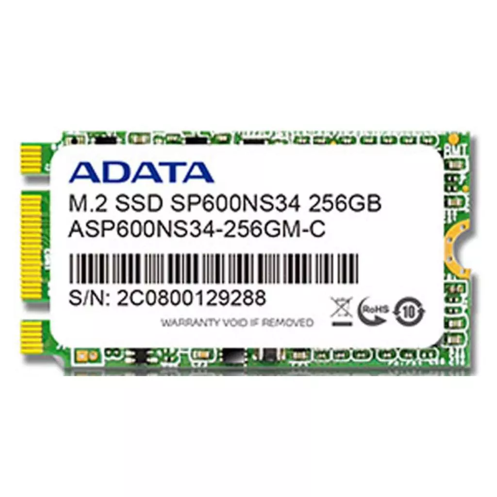 Накопитель SSD M.2 2242 256GB ADATA (ASP600NS34-256GM-C)