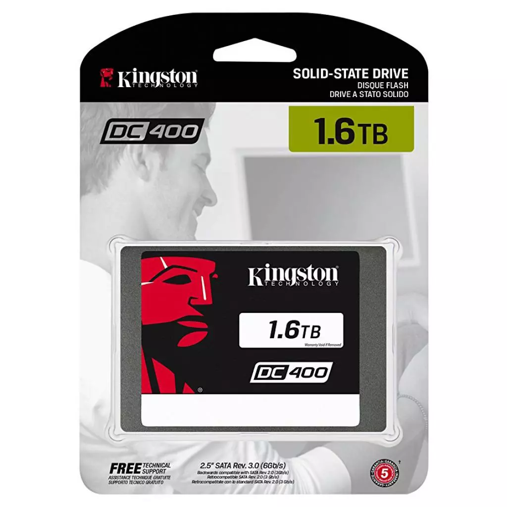 Накопитель SSD 2.5" 1.6TB Kingston (SEDC400S37/1600G) - 2 Накопитель SSD 2.5" 1.6TB Kingston (SEDC400S37/1600G) - 2
