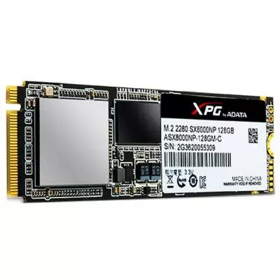 Накопитель SSD M.2 2280 128GB ADATA (ASX8000NPC-128GM-C) - 2