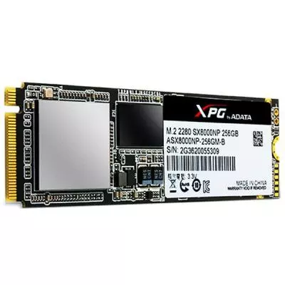 Накопитель SSD M.2 2280 256GB ADATA (ASX8000NPC-256GM-C) - 2