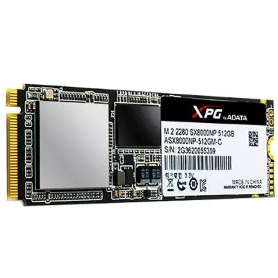 Накопитель SSD M.2 2280 512GB ADATA (ASX8000NPC-512GM-C) - 2
