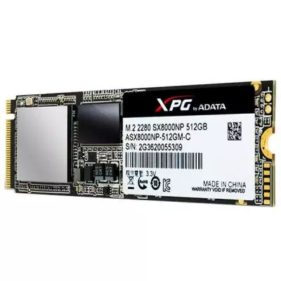 Накопитель SSD M.2 2280 512GB ADATA (ASX8000NPC-512GM-C) - 3