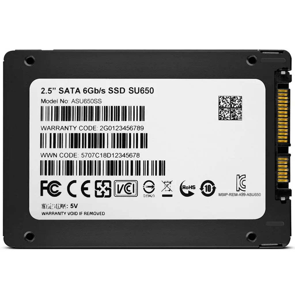 Накопитель SSD 2.5" 480GB ADATA (ASU650SS-480GT-C) - 4 Накопитель SSD 2.5" 480GB ADATA (ASU650SS-480GT-C) - 4