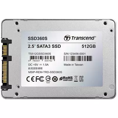 Накопитель SSD 2.5" 512GB Transcend (TS512GSSD360S) - 1