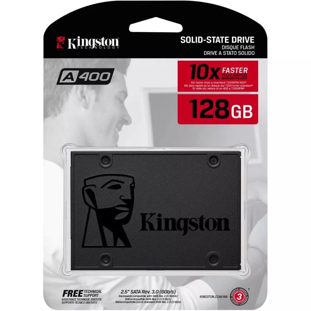 Накопитель SSD 2.5" 128GB Kingston (KC-S44128-6F) - 4