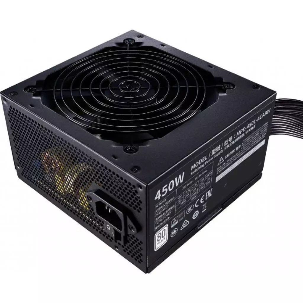 Блок питания CoolerMaster 450W (MPE-4501-ACABW-EU) - 4 Блок питания CoolerMaster 450W (MPE-4501-ACABW-EU) - 4