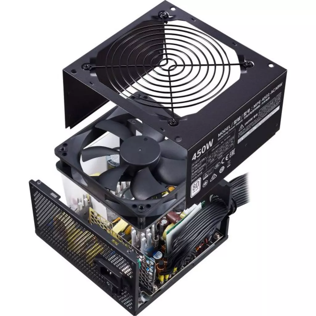 Блок питания CoolerMaster 450W (MPE-4501-ACABW-EU) - 9 Блок питания CoolerMaster 450W (MPE-4501-ACABW-EU) - 9