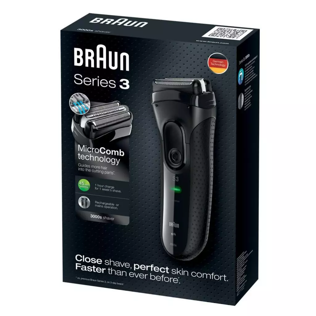 Электробритва Braun Series 3 3000 s - 3 Электробритва Braun Series 3 3000 s - 3