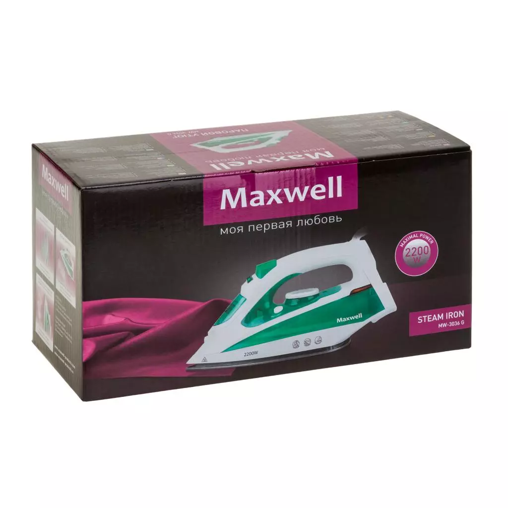 Утюг Maxwell MW-3036 Green - 8