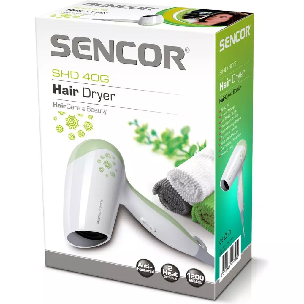 Фен Sencor SHD 40 G (SHD40G) - 1 Фен Sencor SHD 40 G (SHD40G) - 1