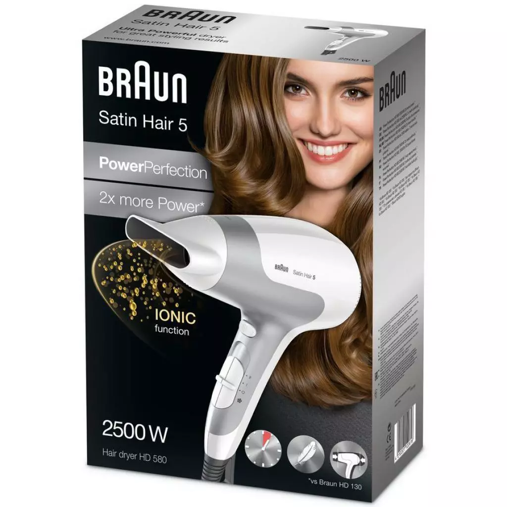 Фен Braun Satin Hair 5 HD580 (SatinHair5HD580) - 2