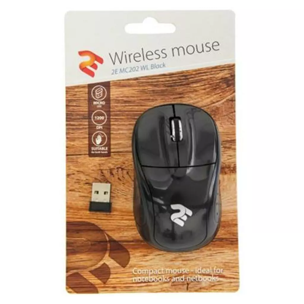 Мышка 2E MC202 WL Black (2E-MC202WB) - 3 Мышка 2E MC202 WL Black (2E-MC202WB) - 3