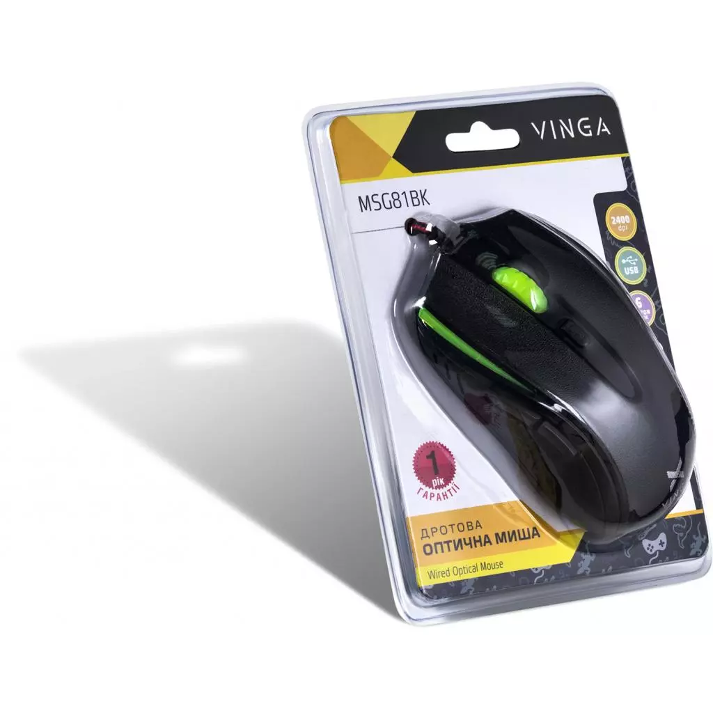 Мышка Vinga MSG-81 black - 7 Мышка Vinga MSG-81 black - 7