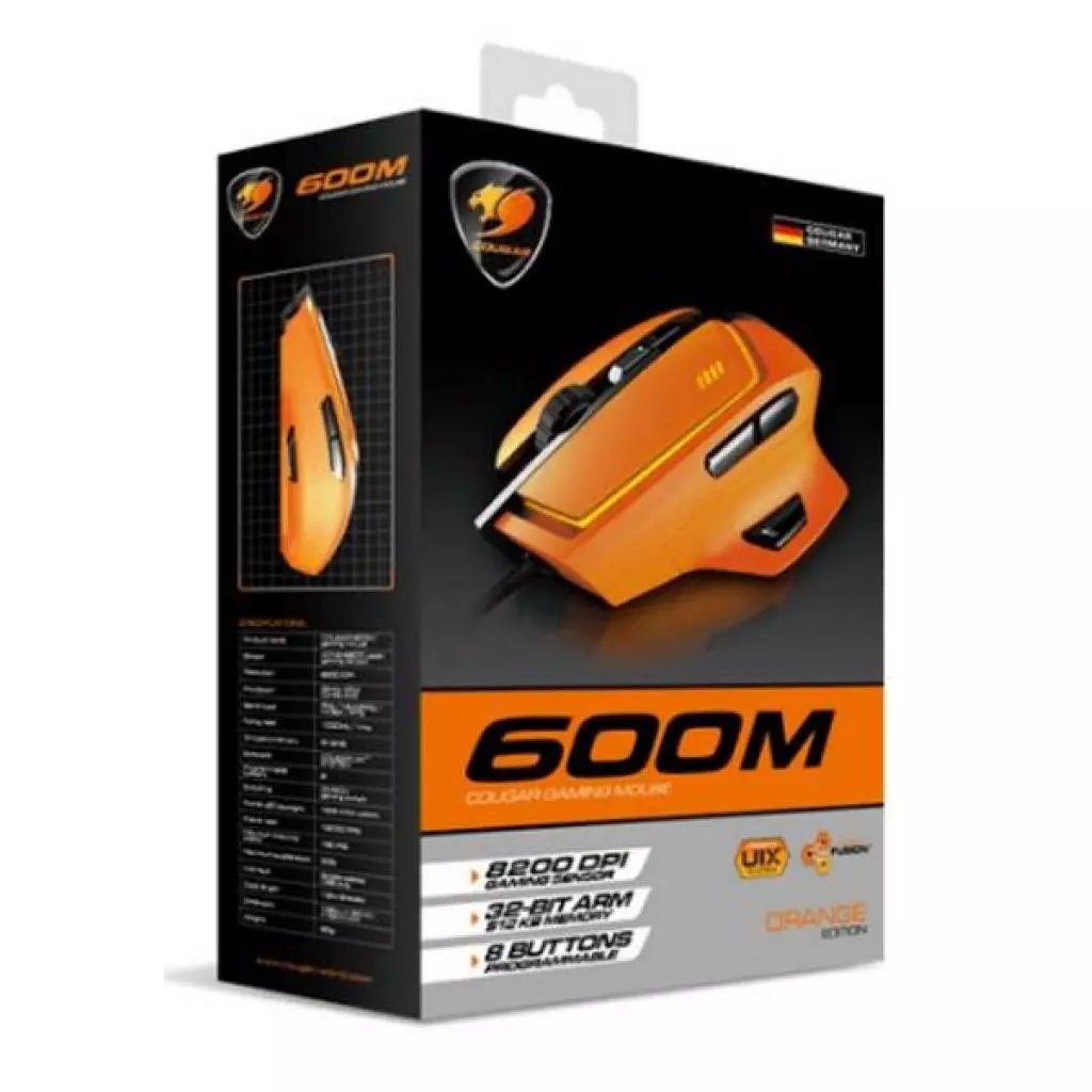 Мышка Cougar 600M orange - 6 Мышка Cougar 600M orange - 6