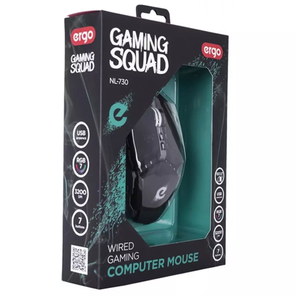 Мышка Ergo NL-730 Black (NL-730) - 7 Мышка Ergo NL-730 Black (NL-730) - 7