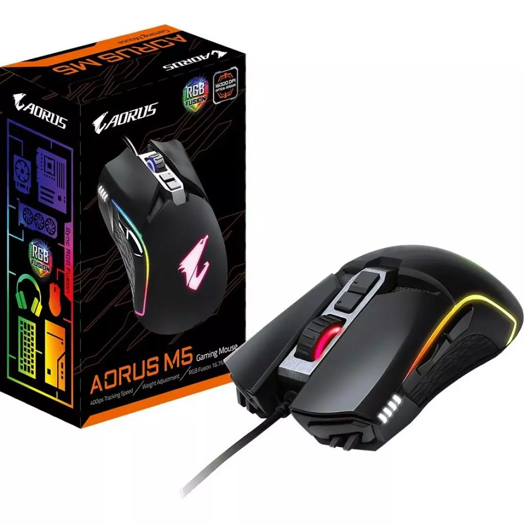 Мышка GIGABYTE Aorus M5 - 6 Мышка GIGABYTE Aorus M5 - 6