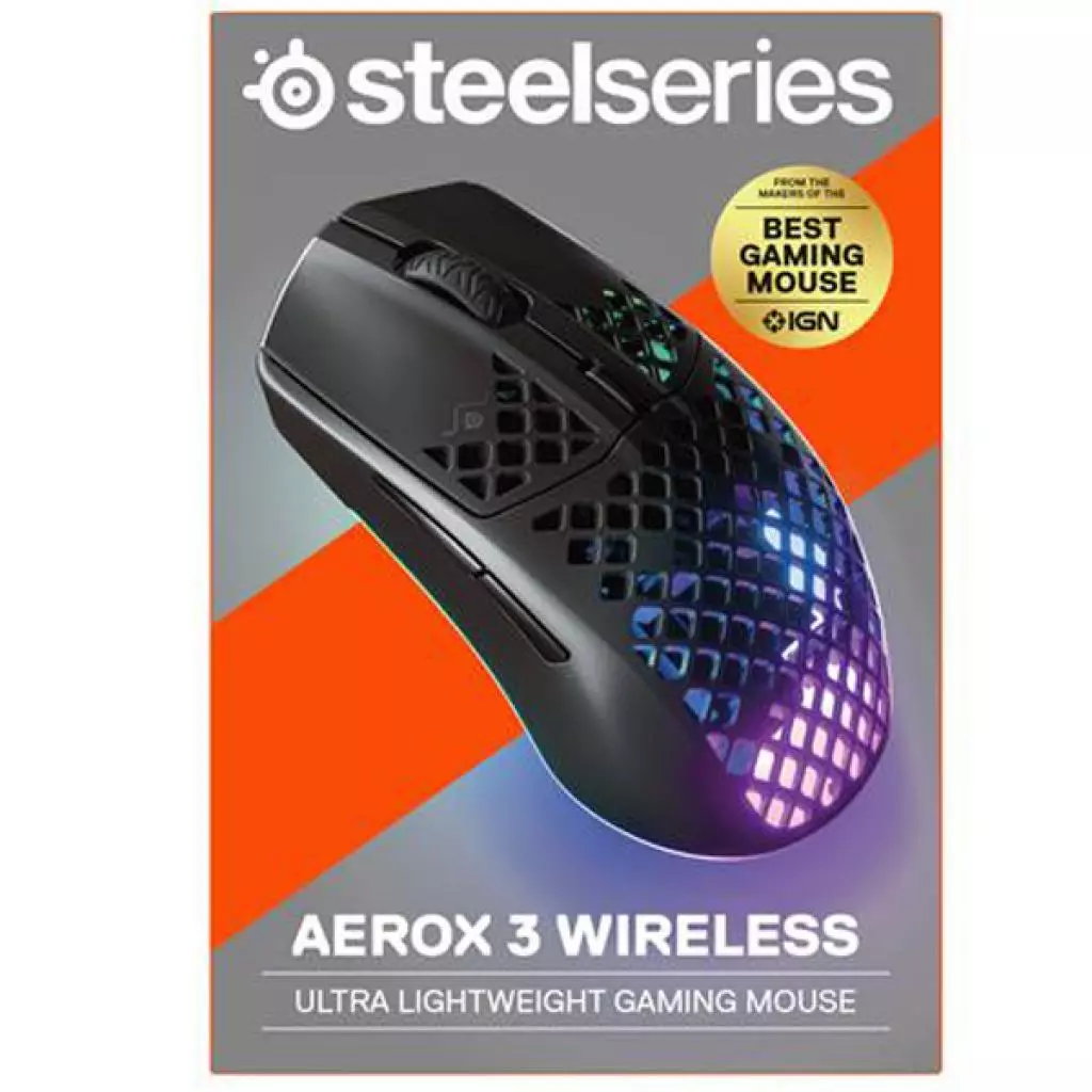 Мышка SteelSeries Aerox 3 Wireless Black (SS62604) - 6 Мышка SteelSeries Aerox 3 Wireless Black (SS62604) - 6