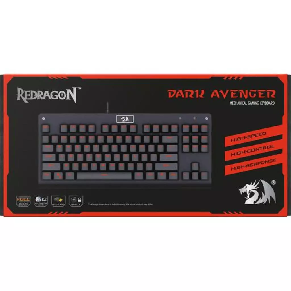 Клавиатура Redragon Dark Avenger RU Black (75087) - 2 Клавиатура Redragon Dark Avenger RU Black (75087) - 2