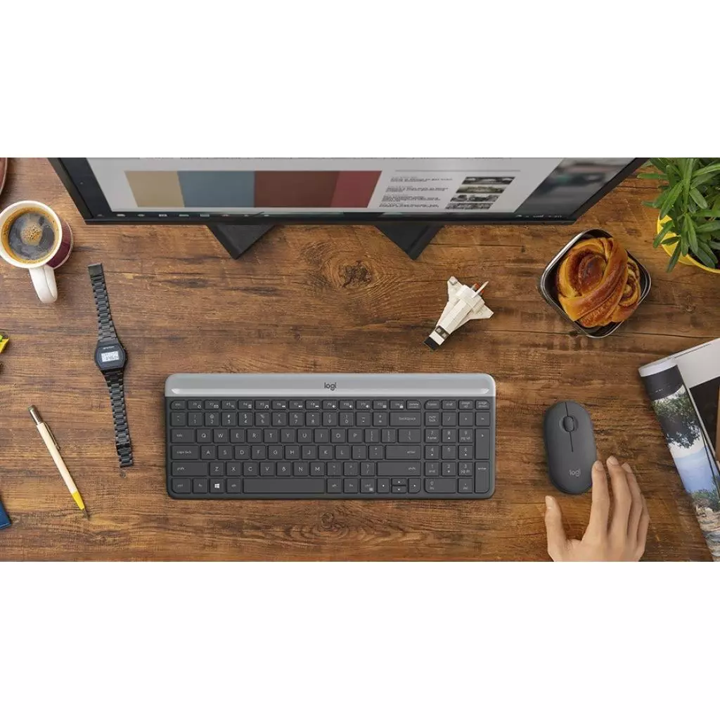 Комплект Logitech MK470 Wireless Slim Graphite (920-009206) - 7 Комплект Logitech MK470 Wireless Slim Graphite (920-009206) - 7