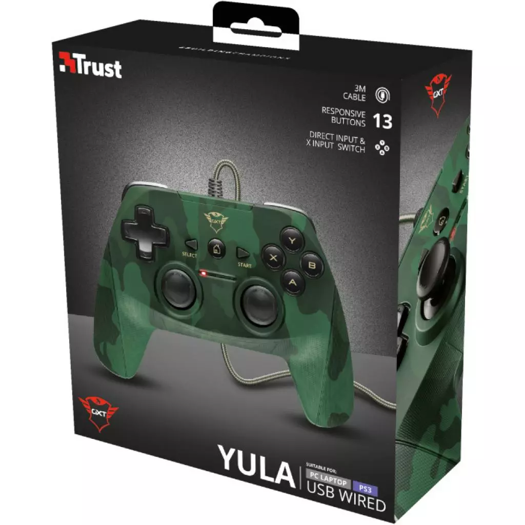 Геймпад Trust GXT 540C Yula Wired Gamepad- camo edition (23291) - 4