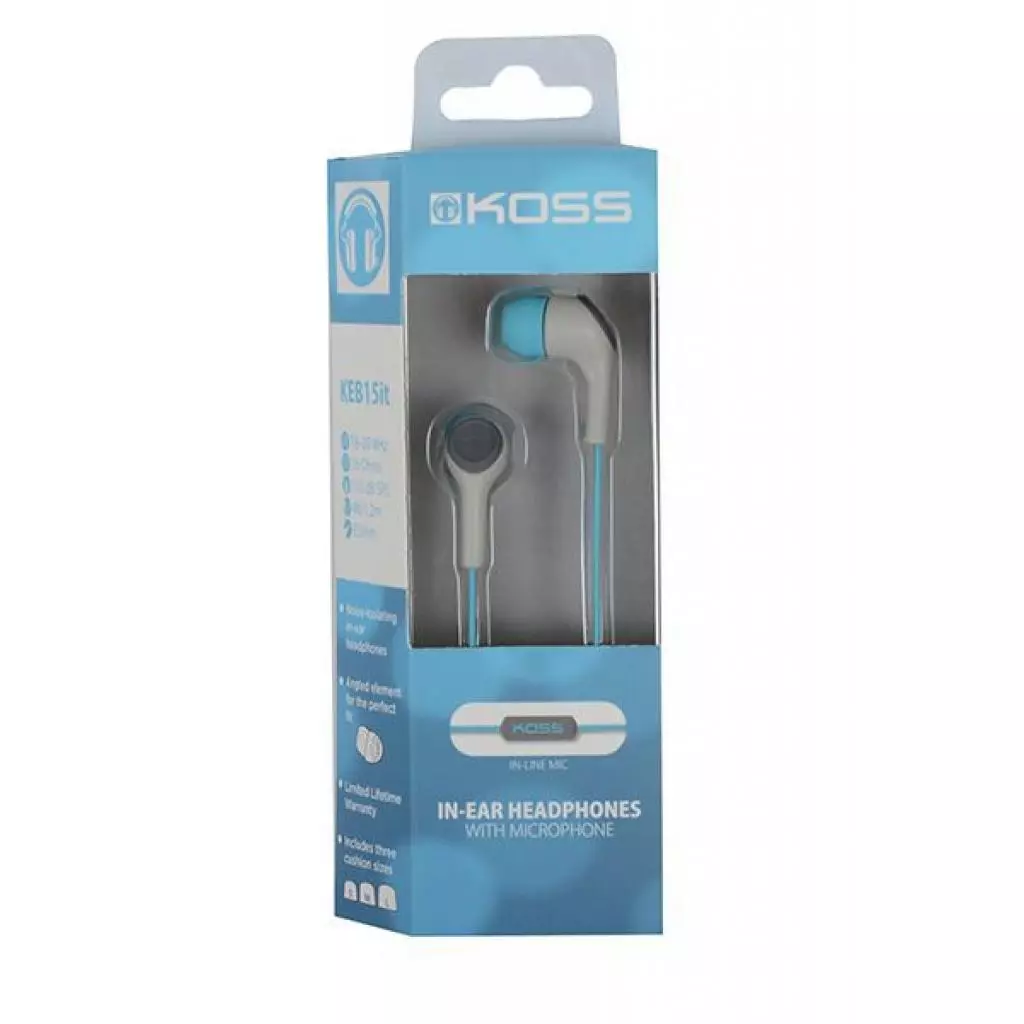 Наушники KOSS KEB15i Teal - 2