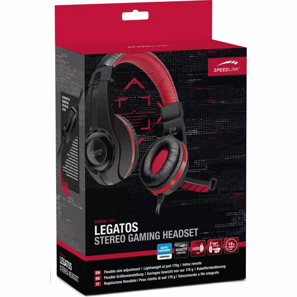 Наушники Speedlink LEGATOS Stereo Gaming Headset black (SL-860000-BK) - 3 Наушники Speedlink LEGATOS Stereo Gaming Headset black (SL-860000-BK) - 3