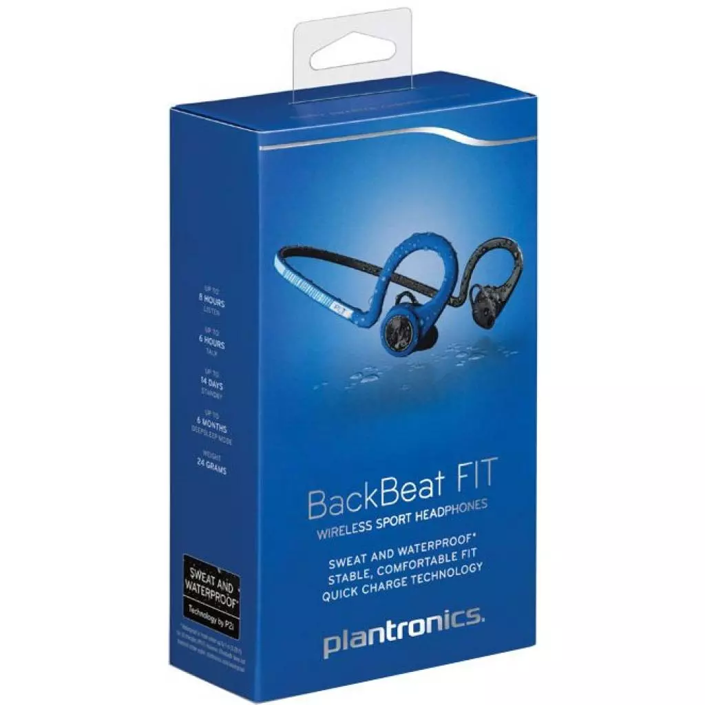 Наушники Plantronics BackBeat FIT Power Blue (206001-05) - 3 Наушники Plantronics BackBeat FIT Power Blue (206001-05) - 3