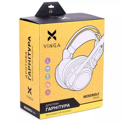 Наушники Vinga WereWolf White Gaming (WereWolf White) - 3 Наушники Vinga WereWolf White Gaming (WereWolf White) - 3
