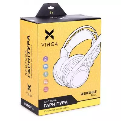 Наушники Vinga WereWolf Black Gaming (WereWolf Black) - 3 Наушники Vinga WereWolf Black Gaming (WereWolf Black) - 3