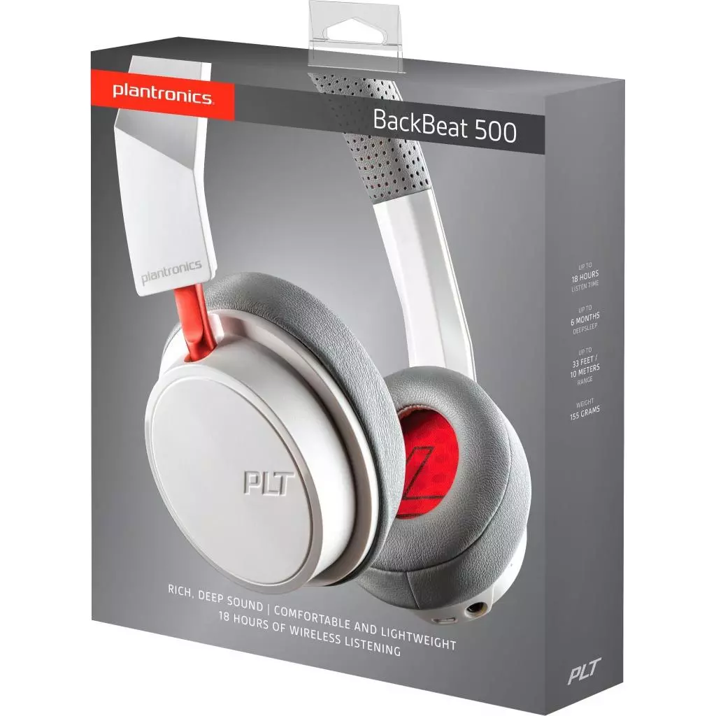 Наушники Plantronics BackBeat 500 white (207840-01) - 3