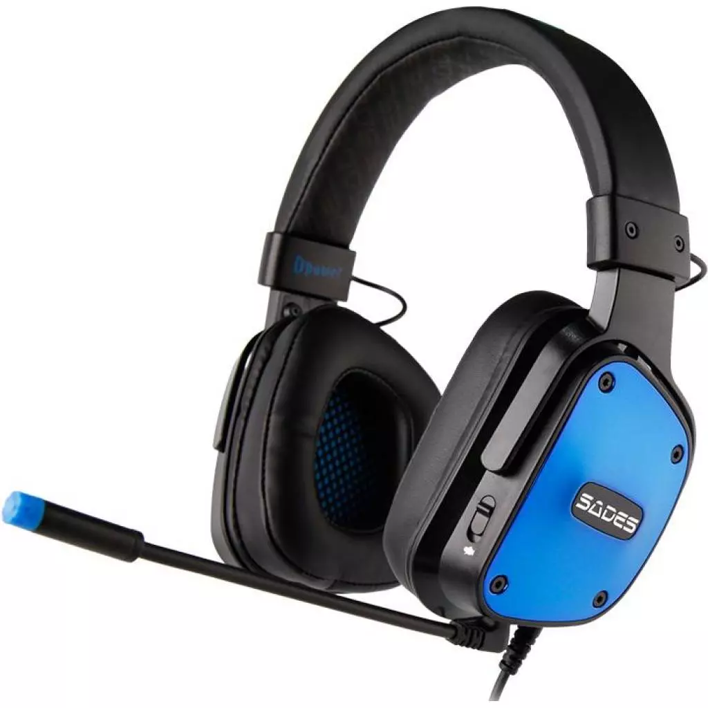 Наушники SADES Dpower Black/Blue (SA722-B-BL) - 1 Наушники SADES Dpower Black/Blue (SA722-B-BL) - 1