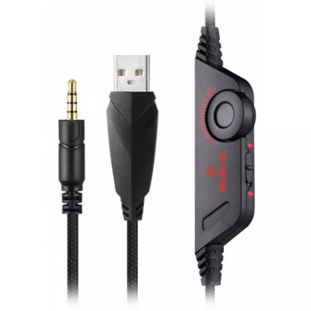 Наушники REAL-EL GDX-7650 Black-Red - 8 Наушники REAL-EL GDX-7650 Black-Red - 8