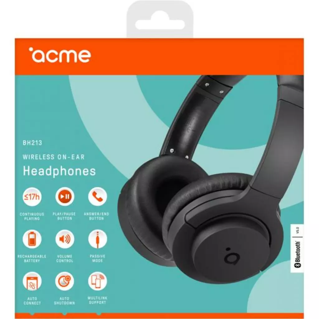 Наушники ACME BH213 Wireless On-Ear Headphones (4770070881095) - 6