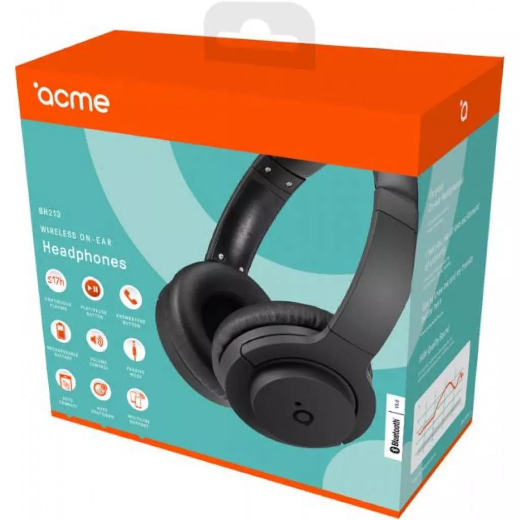 Наушники ACME BH213 Wireless On-Ear Headphones (4770070881095) - 7