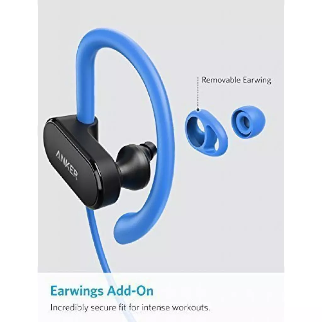 Наушники Anker SoundBuds Curve Black-Blue (A3263HJ1) - 2 Наушники Anker SoundBuds Curve Black-Blue (A3263HJ1) - 2