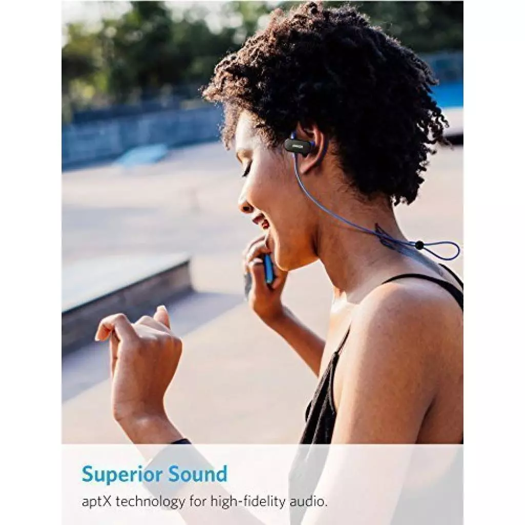 Наушники Anker SoundBuds Curve Black-Blue (A3263HJ1) - 4 Наушники Anker SoundBuds Curve Black-Blue (A3263HJ1) - 4