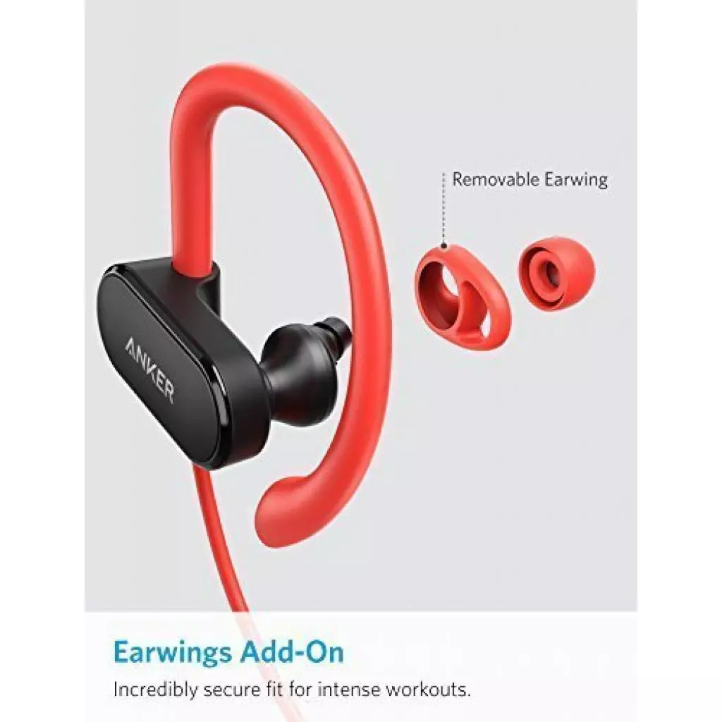 Наушники Anker SoundBuds Curve Black-Red (A3263HL1) - 2 Наушники Anker SoundBuds Curve Black-Red (A3263HL1) - 2