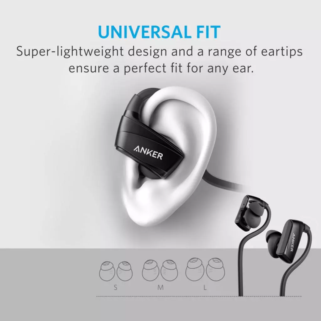 Наушники Anker SoundBuds Sport NB10 Black (A3260H11) - 4 Наушники Anker SoundBuds Sport NB10 Black (A3260H11) - 4