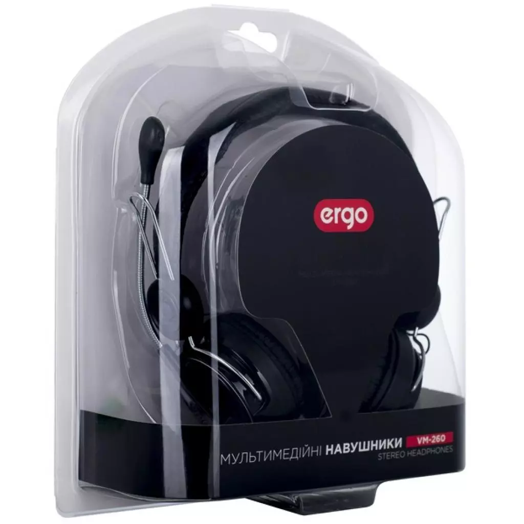 Наушники Ergo VM-260 Black (SM-HD260M.V) - 2 Наушники Ergo VM-260 Black (SM-HD260M.V) - 2