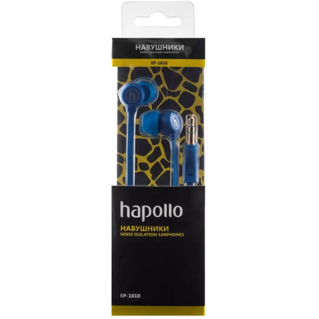 Наушники Hapollo EP-1010 Navy - 1 Наушники Hapollo EP-1010 Navy - 1