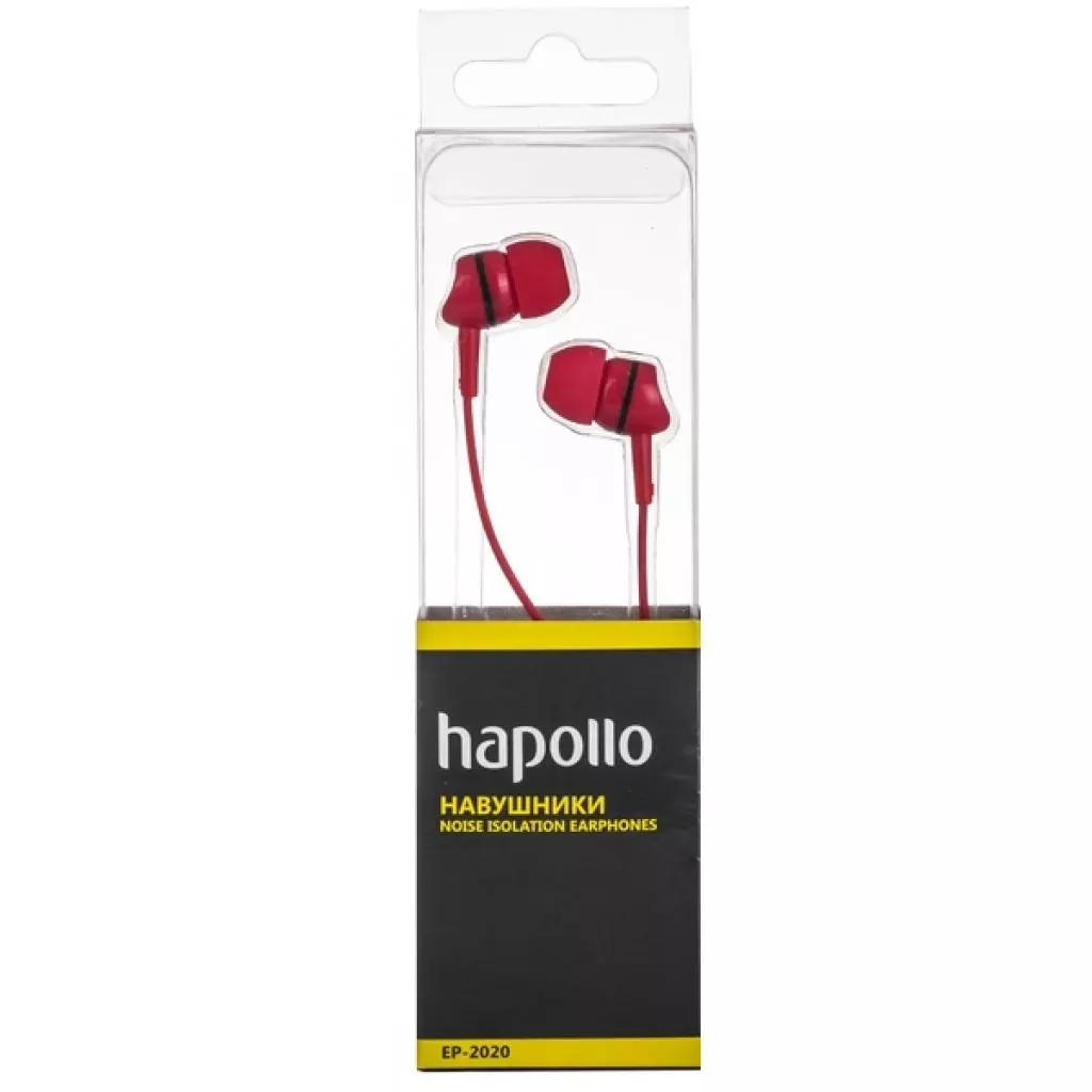 Наушники Hapollo EP-2020 Red - 1 Наушники Hapollo EP-2020 Red - 1